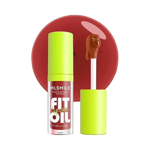 Lip Oil Lip Glaze, Soft Brush Head Hydrating Lip Glow Oil,Shiny Transparent Lip Gloss Plumping,Long Lasting Nourishing Non...