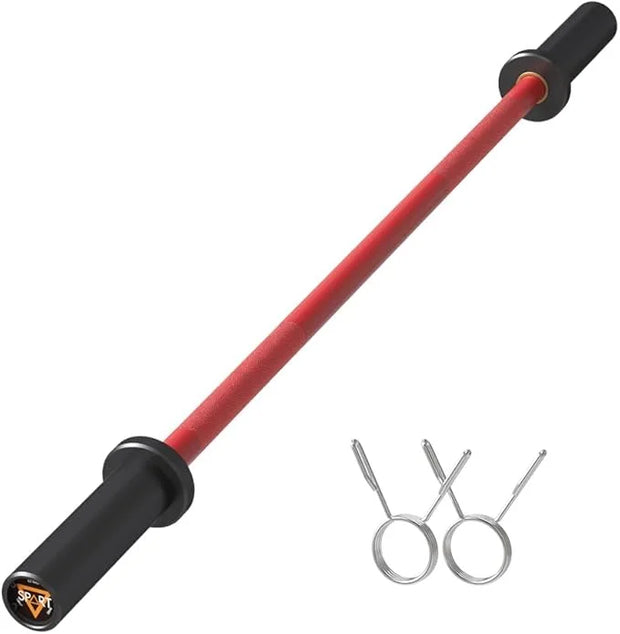 4FT Olympic Barbell Bar 47Inch Straight 2 Collars, 500Lbs Capacity 2 Inch - Product Image