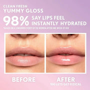 COVERGIRL Clean Fresh Yummy Gloss – Lip Gloss, Sheer, Natural Scents, Vegan Formula - Let’s Get Fizzical - Product Image