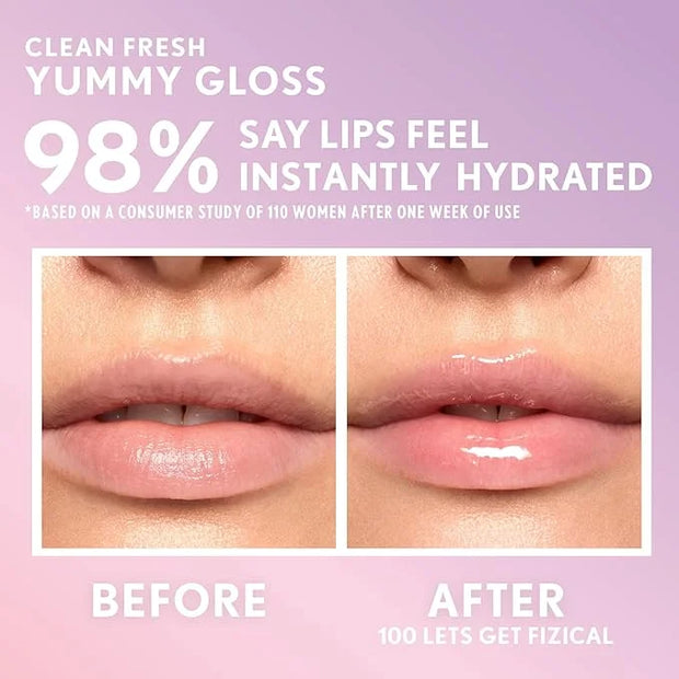 COVERGIRL Clean Fresh Yummy Gloss – Lip Gloss, Sheer, Natural Scents, Vegan Formula - Let’s Get Fizzical - Product Image