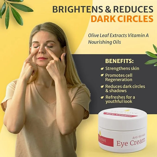 True Love Under Eye Cream for Wrinkles – Eye Cream for Puffiness and Bags under Eyes – Non-Greasy, Long-Lasting Comfort fo...