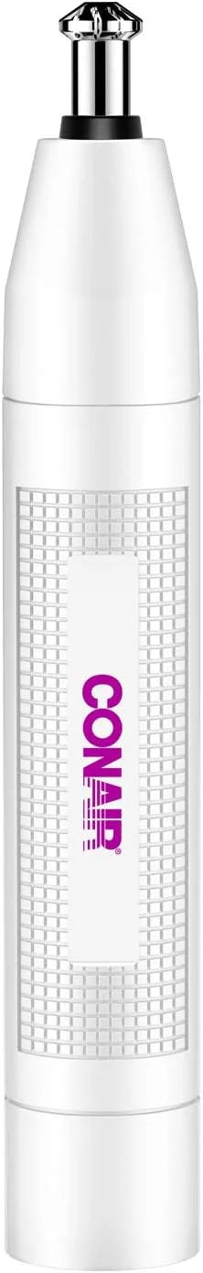 Conair Ear and Nose Hair Trimmer for Women, Cordless Battery-Powered, Patent 360 Bevel Blade for No Pull, No Snag Trimming...