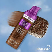 Covergirl Simply Ageless Skin Perfector Essence Foundation, 75 Rich-Deep, Tinted Skincare Makeup Hybrid, Sheer Tint, Radia...