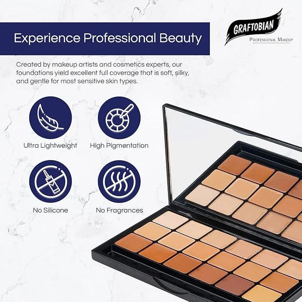 Graftobian HD Glamour Creme Foundation Warm Super Palette