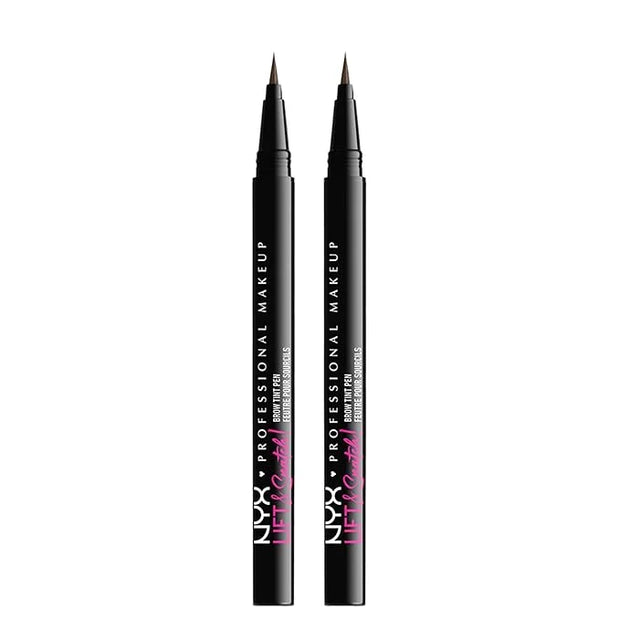 NYX PROFESSIONAL MAKEUP Lift & Snatch Eyebrow Tint Pen, Ash Brown (Pack Of 2) - Product Image