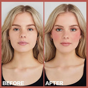 2Pcs Cream Blush Makeup Stick,Monochromatic Multi-Stick Face Blush for Cheek,Lip and Eye,Matte and Dewy Finish for Long We...