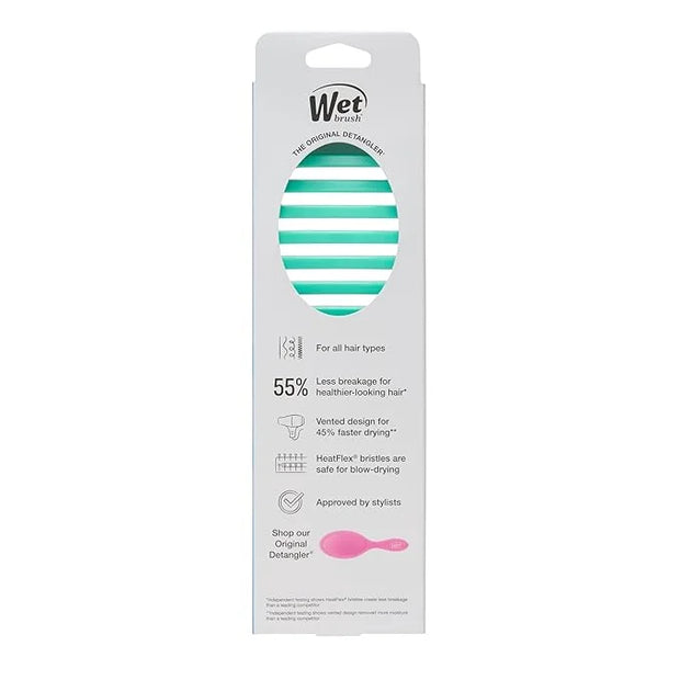 Wet Brush Speed Dry Hair Brush, Amazon Exclusive Aqua, Vented Design & Soft HeatFlex Bristles, Blow Dry Safe, Ergonomic Ha...