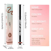 Matte Lip Stain Peel Off Lip Liner, Brown Peel Off Lip Stain Tattoo,Long Lasting & Waterproof Peel Off Lip Gloss Lip Liner...