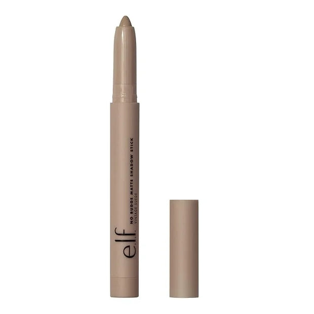 e.l.f. No Budge Matte Shadow Stick, One-Swipe Cream Eyeshadow Stick, Long-Wear & Crease Resistant, Matte Finish, Vintage S...