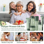 Avocado Skin Care Set, Face Skin Care Set For Women, Skin Care Kit for Women Teens - Cleanser, Toner, Face & Eye Cream, Se...