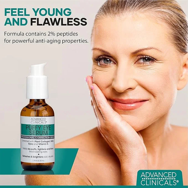 Advanced Clinicals Vitamin C Brightening Cream + Puffy Under Eye Brightening Serum Set - Product Image