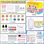 Jcoos Lip Gloss Making Kit, 73PCS DIY Lip Gloss Kit Fun and Soap Making Kit, Soap Making Kit for Adults and Kids, Soap Mak...
