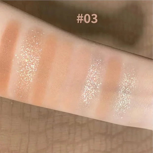 Eyeshadow Palette Makeup- 9 Colors Naked Eyeshadow Palette Matte Shimmer Korean Natural Eye Shadow palettes Highly Pigment...