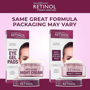 Retinol Anti-Aging Eye Gel Pads – Soothing Vitamin A Reduces Puffiness & Refreshes the Under Eye Area + Retinol Night Crea...