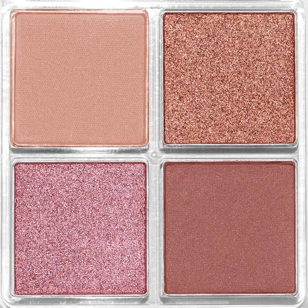 Palladio Eyeshadow Quads, Velvety Pigmented Blendable Matte, Metallic & Shimmer Finishes, Creamy Formula, Four Way Quad Ey...
