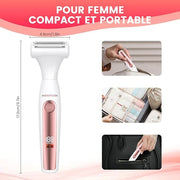 Bikini Trimmer for Women, All-in-ONE Waterproof Lady's Electric Razor Shaver and Facial Hair Removal, Rechargeable Body Ha...