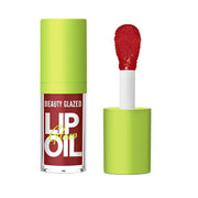 Beauty Glazed Big Brush Head Lip Oil, Ultra-Hydrating & Nourishing, Smooth Glossy Finish Lip Glow Oil, Shiny and Vegan Tin...