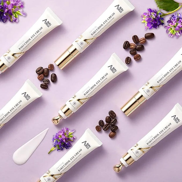 ANAI RUI Caffeine Bakuchiol Firming Eye Cream, Retinol & Peptide Eye Cream for Dark Circles, Puffiness, Wrinkles, Bakuchio...