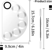 Makeup Mixing Foundation Palette Tools - Stainless Steel