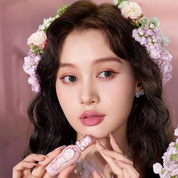 Flower Knows Midsummer Fairytales Lip Gloss G05 Freesia + Violet Strawberry Rococo Glitter Lip Gloss G02 Rasberry Booze - ...
