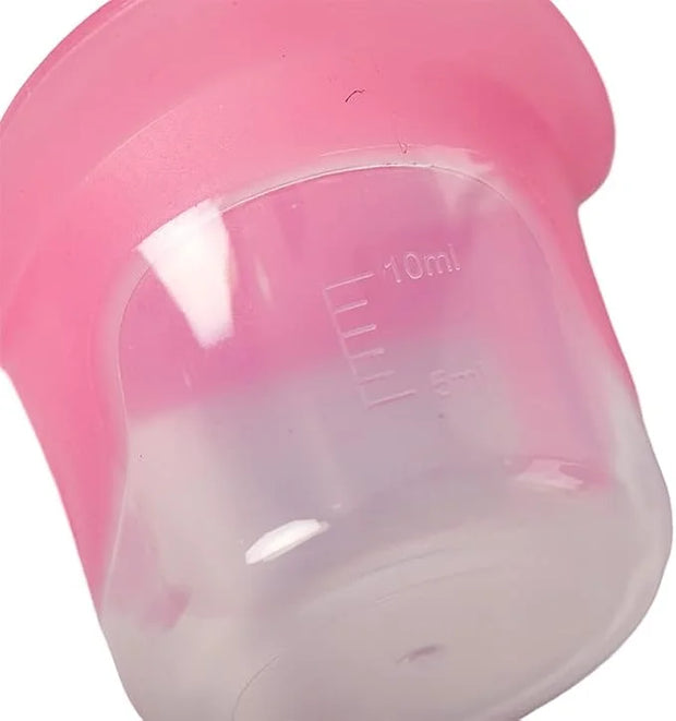 2Pcs Blue and Pink Eye Wash Cup Eye Wash Kit with Storage Container Bath Kit Silicone Eyelash Lid Care for Tired Dry Eyes ...