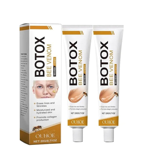 2 Pcs Bee Venom Skin Cream, Anti-Aging Face for All Skin Type Wrinkle Removal & Firming Moisturiser Cream - Product Image