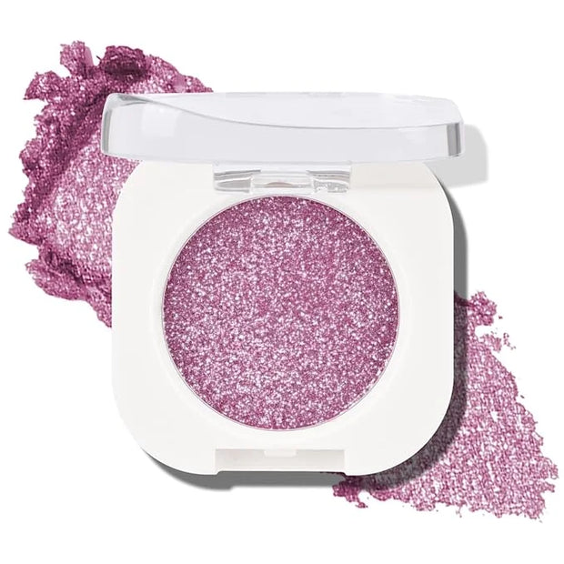 KYDA Single Glitter Eyeshadow, Bright Purple Diamond Glow Eyeshadow, Ultra-fine Lightweight Powder, Blendable Formula, Dai...