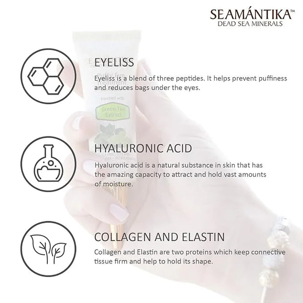 Puffy Eye Treatment Instant results – Naturally Eliminate Wrinkles, Puffiness, Dark Circle and Bags in Minutes – Hydrating...