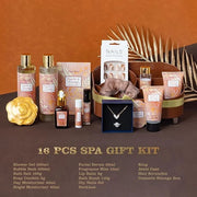 Luxury Gifts for Women, 16 Pcs Spa Gifts for Women of Coconut & Vanilla Scents Skin Care Kit, Facial Kit with Face Day Cre...