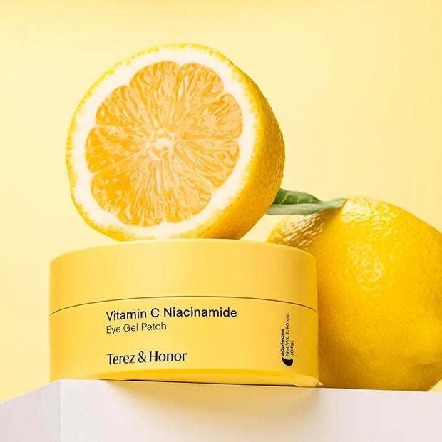 Vitamin C Niacinamide Eye Patches: Brightening & Glowing Under Eye Mask with Tranexamic Acid Caffeine Hyaluronic Acid - Ko...