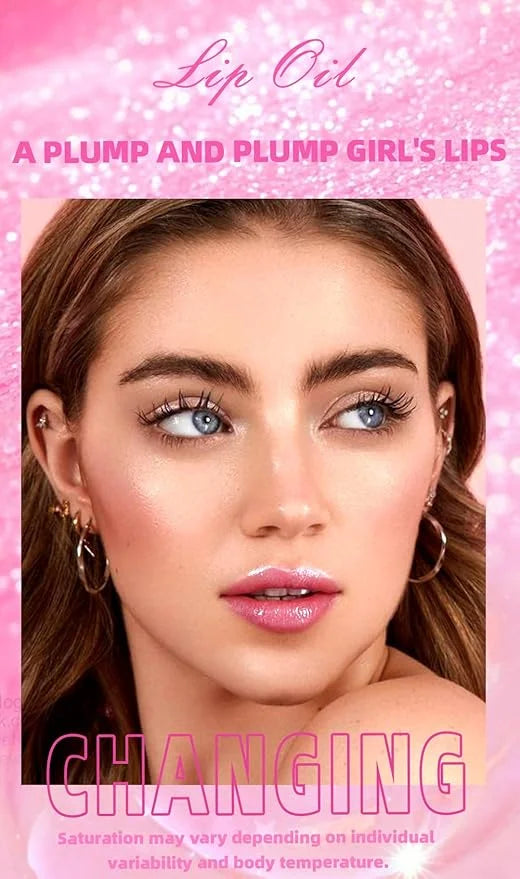 Cosmetics Color Changing Lip Oil V2, Magic Color Changing Lip Oil Cosmetics, Plumping Lip Oil Moisturizing Lip Gloss, Long...