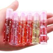 6PCS Roll On Lip Gloss Set, Fruity Flavors Moisturizing Lip Oil,Kids Lip care,Transparent Plumping Lip Gloss,Kid Friendly,...