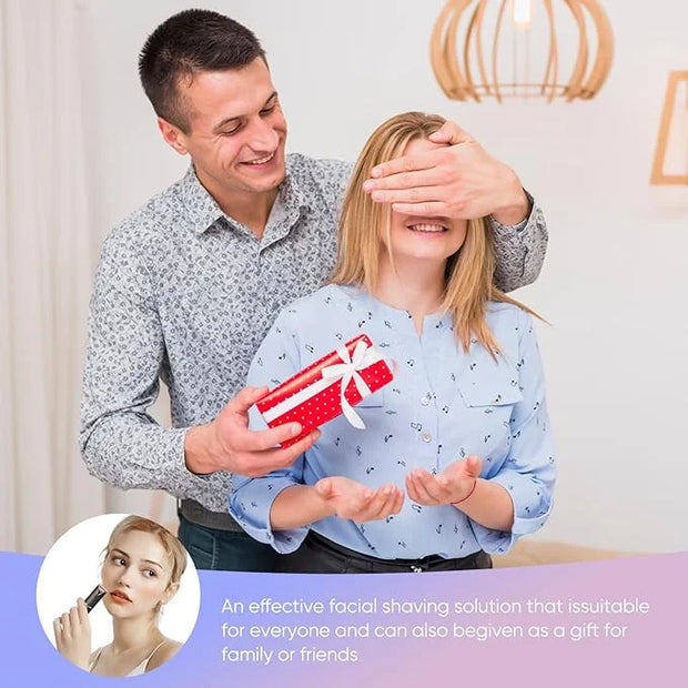 Facial Hair Remover for Women, Device, Remover Women Face, Finishing Touch Upper Lips, Chin & Cheeks, USB Rechargeable wit...