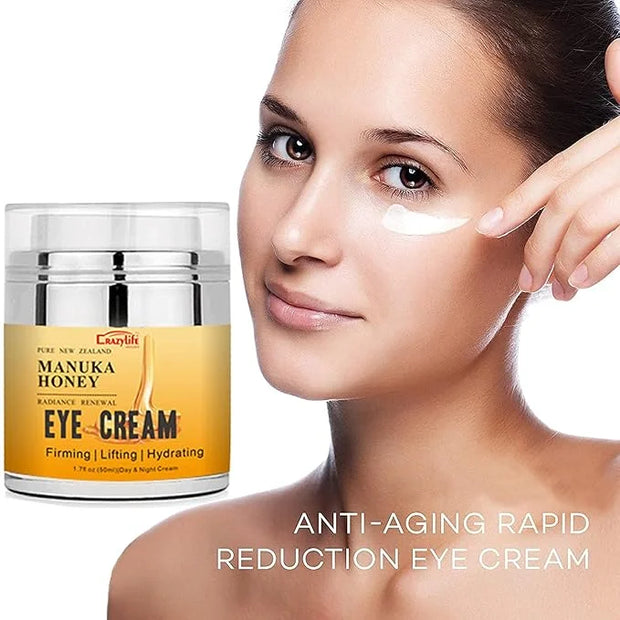 Manuka Honey Eye Cream Anti-aging Eye Cream Anti-wrinkle Under Eye Cream Fades Fine Lines Lifting and Firming Improve Dark...