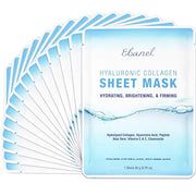 Ebanel 15 Pack Collagen Peptide Hydrating Face Masks, Instant Brightening Firming Anti Aging Face Sheet Masks, Moisturizin...