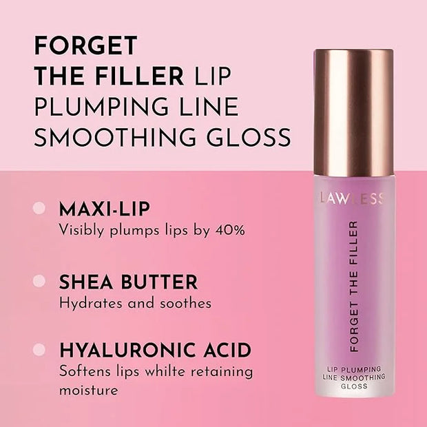 Women's Forget The Filler Lip Plumper Line Gloss, Violet Bloom, Purple, 0.11 Fl Oz (Pack of 1) - Product Image