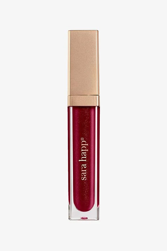 Sara Happ Wild Berry Slip Luxe Gloss with Subtle Shimmer - High-Impact Shine & Long-Lasting Wear, Nourish, Hydrate, and He...