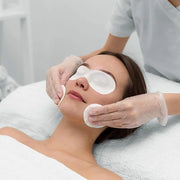 Disposable Non Woven Eye Care, 200 Sheets Eye Mask Paper Disposable Sheets Eye Covers Cotton Cosmetic Facial Eye Covers Sk...