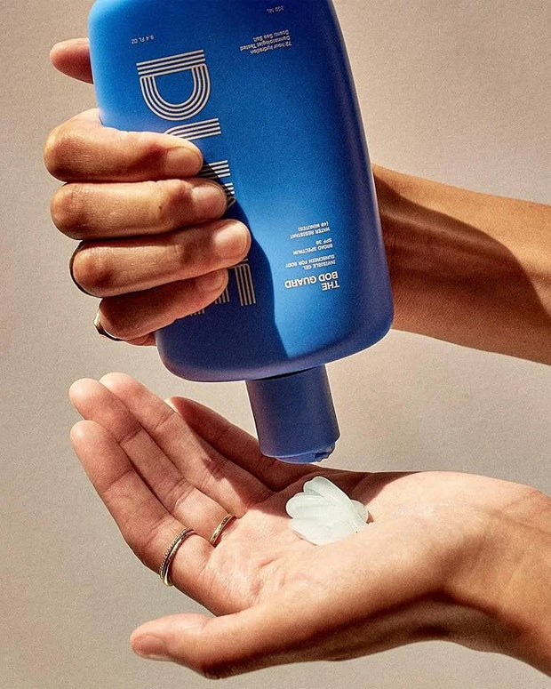 The Bod Guard - Award-Winning Clear Invisible Gel Body Sunscreen - Broad Spectrum SPF 30 Protection, 72 Hour Hydration, 40...
