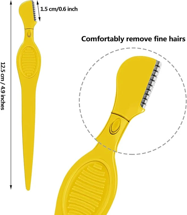 Mudder 28 Pcs Eyebrow Razor Knife Shaver Trimmer Shaver Multipurpose Exfoliating Tool Facial Hair Removal for Women Valent...