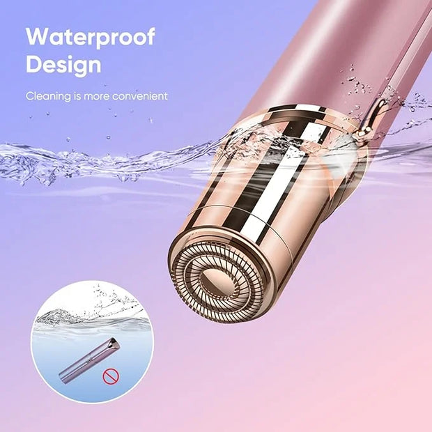 Facial Hair Removal for Women- as Seen on TV Painless Face Shaver -Painless Womens Facial Hair Remover with 2 Replacement ...