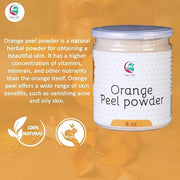 Orange Peel Powder 8 oz (227 grams) | 100% Natural Care For Acne, Tan & Blackheads | Effective DIY Face Mask Ingredient | ...