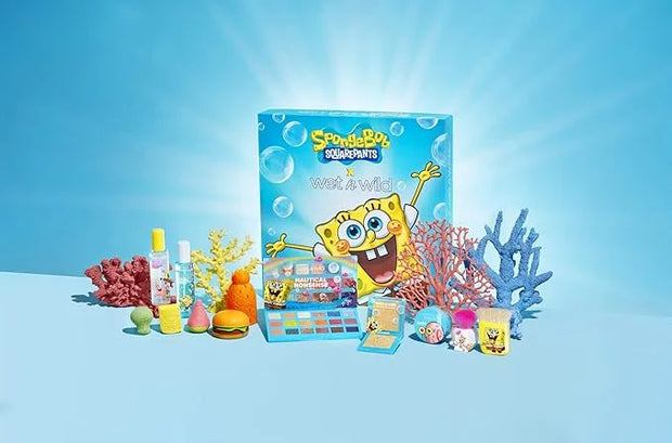 wet n wild SpongeBob SquarePants Purifying Setting Mist, 2-in-1 Face Cleanser & Makeup Setting Spray with Niacinamide & Ce...