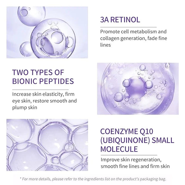 LANBENA Under Eye Cream, Retinol Eye Cream for Dark Circles and Puffiness, Daily Anti-Aging Under Eye Cream with Retinol &...