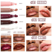 5 Colors Mirror Lip Glaze, Plumping Hydrating Gloss, Long-Lasting Moisturizing Non-Sticky Oil, Quick Full Lip Color - Prod...