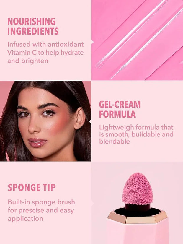 SHEGLAM Color Bloom Liquid Blush Makeup for Cheeks Matte Finish - Petal Talk - Product Image