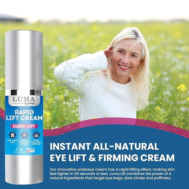 Instant Eye Cream for Dark Circles and Puffiness, Eye Bags & Anti Wrinkle Eye Cream - Plant-Based Serum with Fast-Acting I...