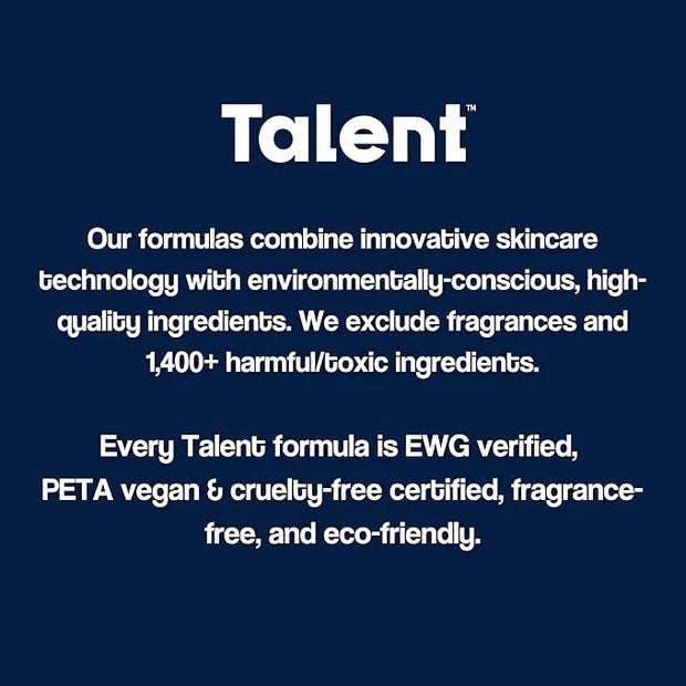 Talent Essential Starter Skincare Set - 90 Day Supply, Korean Skincare, EWG Verified, Fragrance-Free Daily Cleanser (3.0 o...