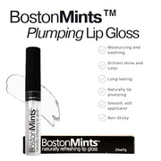 Healthy, Naturally Lip Plumping Clear LipGloss, Southie Pout (.25oz) - Vegan, Plant-Based ingredients. Cooling Mint Enhanc...