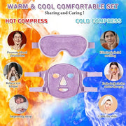 Geyoga Gel Ice Face Eye Mask Cooling Face Eye Masks for Reducing Puffiness, Dark Circles, Redness, Pain Relief, Migraine, ...
